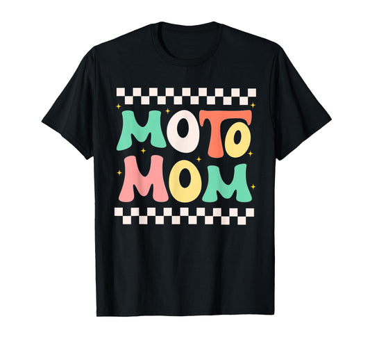 Moto Mom Shirts For Women Dirt Bike Motocross Racing T-Shirt