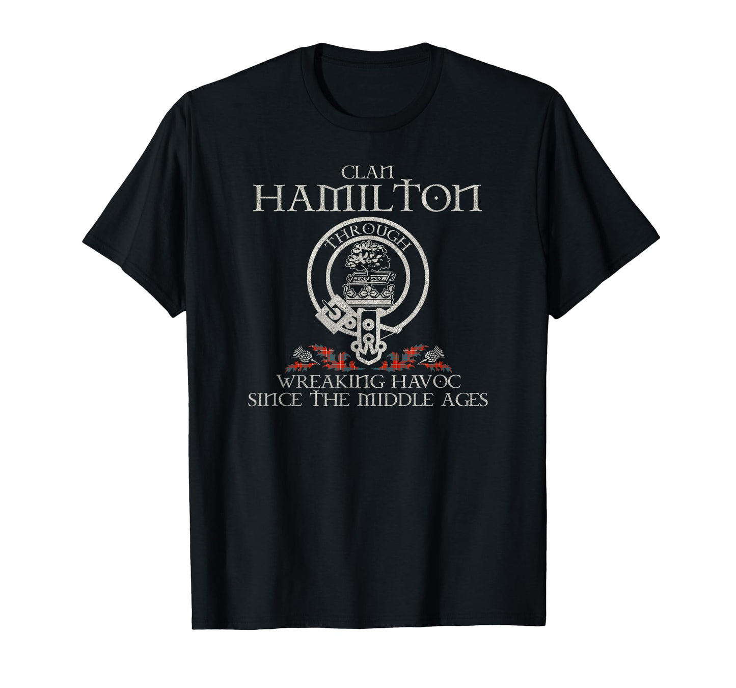Clan Hamilton Crest, Surname, Scottish Heritage Vintage T-Shirt