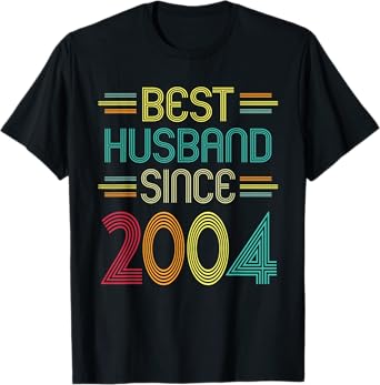 Best Husband Since 2004 - 18th Wedding Anniversary T-Shirt
