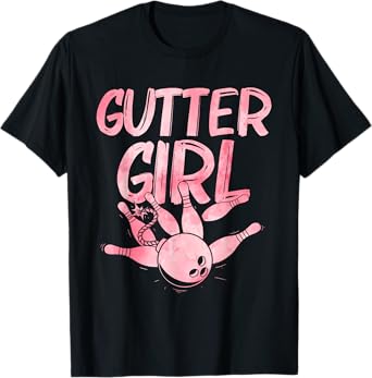 Funny Bowling Design For Girls Women Bowler Bowling Lover T-Shirt