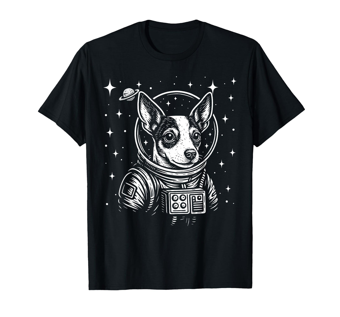 Astronaut Rat Terrier Space Galaxy Dog Lovers T-Shirt