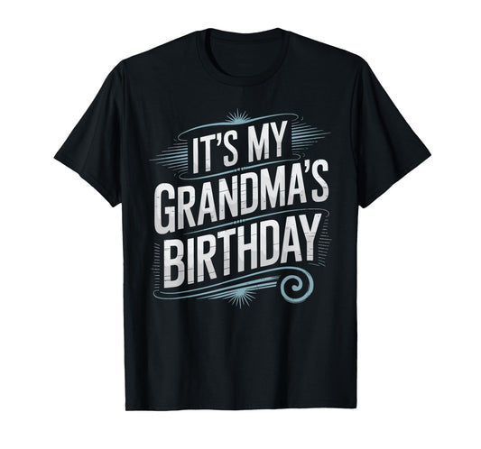 Distressed It's My grandma's Birthday Vintage Men Women Kids T-Shirt