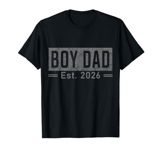 Men boy Dad Est 2026 Newborn Daddy Father baby boy son T-Shirt