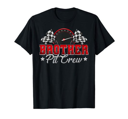 Pit Crew Race Car Racing Brother Family Birthday Party Gift T-Shirt