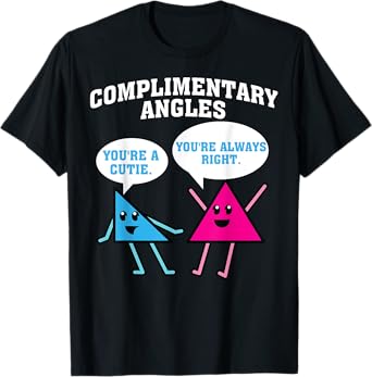 Funny Right Acute Triangle Math Teacher Gift Cool Geometry T-Shirt for Men Women Girls Kids