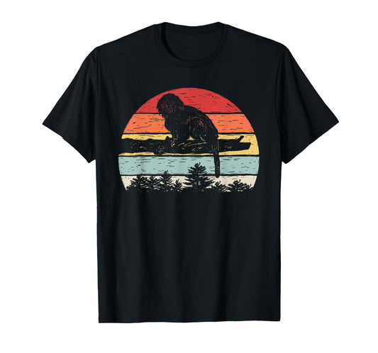 Vintage Retro Cotton Top Tamarin Monkey T-Shirt