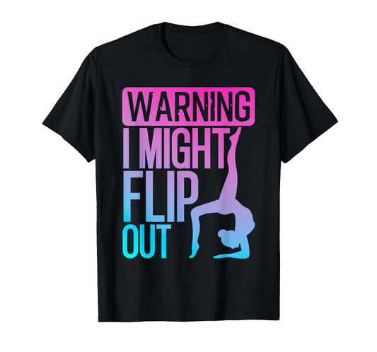 Cute Gymnastics Art For Girls Kids Women Tumbling Gymnast T-Shirt