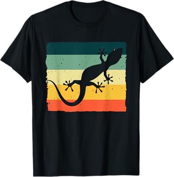 Cool Lizard For Men Women Boy Vintage Crested Leopard Gecko T-Shirt