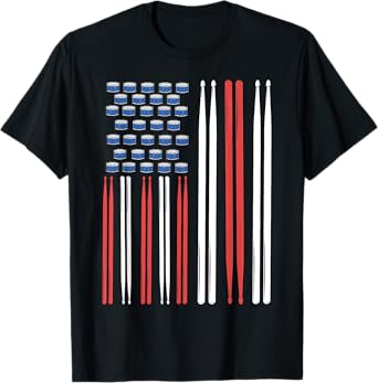 Drum Sticks Shirt Drummer Gift Drumming Shirt Men Percussion T-Shirt