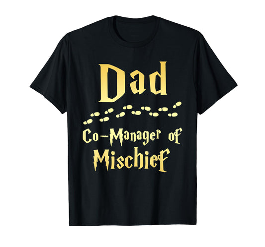 Magical Dad, Manager Of Mischief Birthday Family Matching T-Shirt