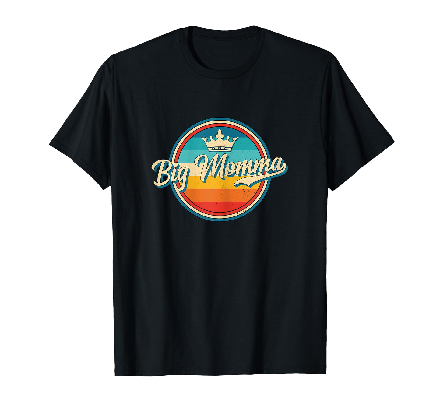 Womens Big Momma Retro Name Funny Vintage Style Mother Mama T-Shirt