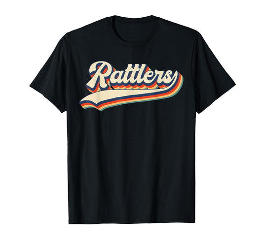 Rattlers School Sports Name Vintage Retro Gift T-Shirt
