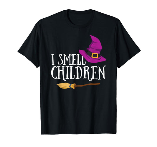 I Smell Children Teacher Halloween Witch Fall Easy Costume T-Shirt