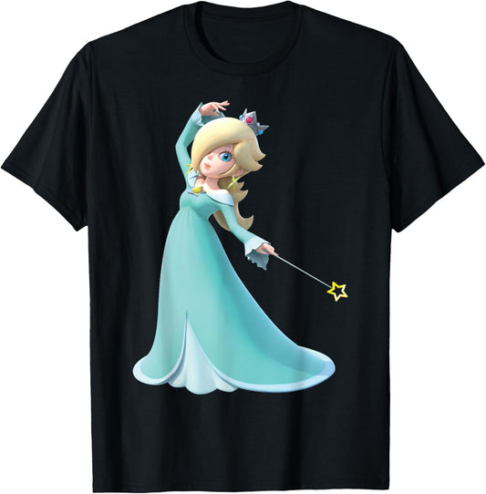 Super Mario Vintage Rosalina 3D Nintendo Poster T-Shirt