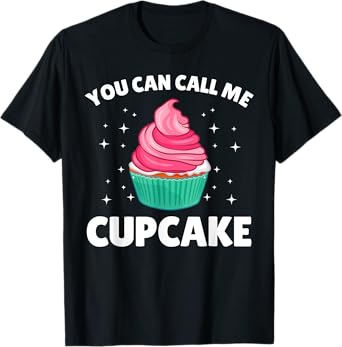 Cute Cupcake Art For Men Women Kids Cake Baker Sweet Cupcake T-Shirt