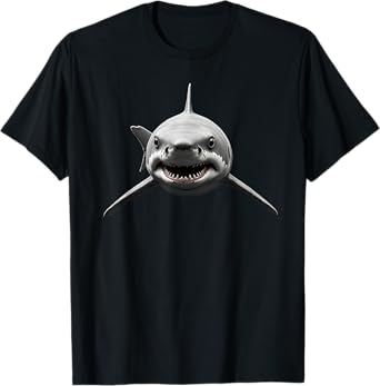Chomping Through Fatherhood Shark Style Dad Humor Look T-Shirt