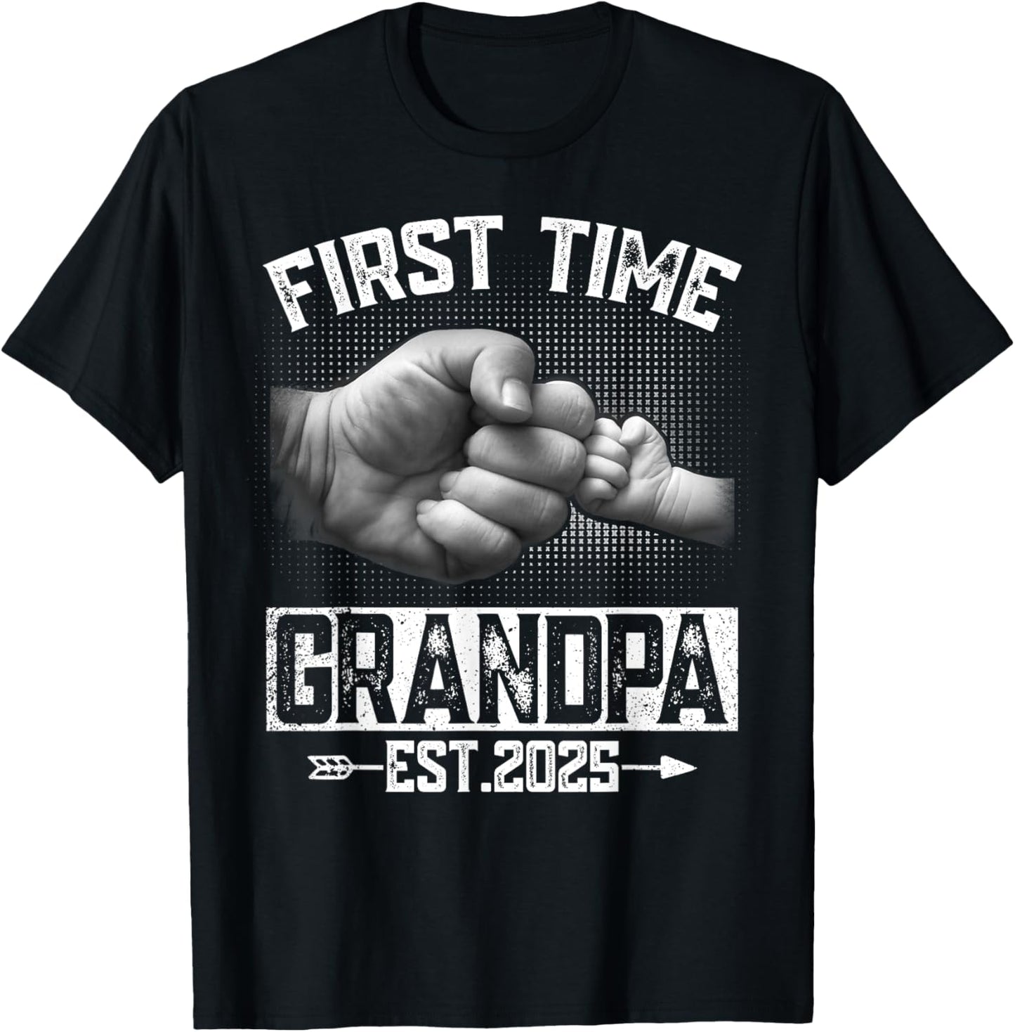 First Time Grandpa 2025 Fist Bump New Grandpa Father's Day T-Shirt