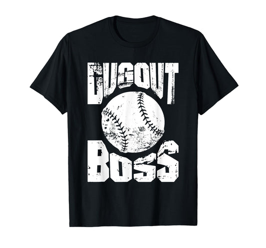 Baseball Dugout Boss Sports T-Shirt