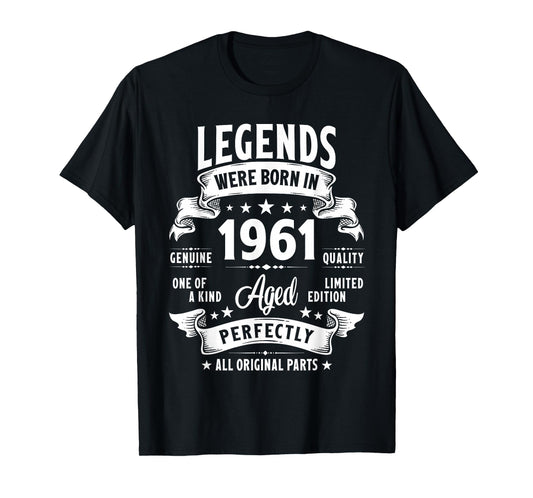Vintage 1961 64 Year Old Gifts For Men Women 64th Birthday T-Shirt