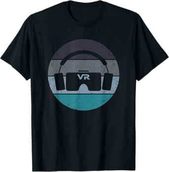 Funny VR Gamer Vintage Retro Video Games For Boys Men Gaming T-Shirt
