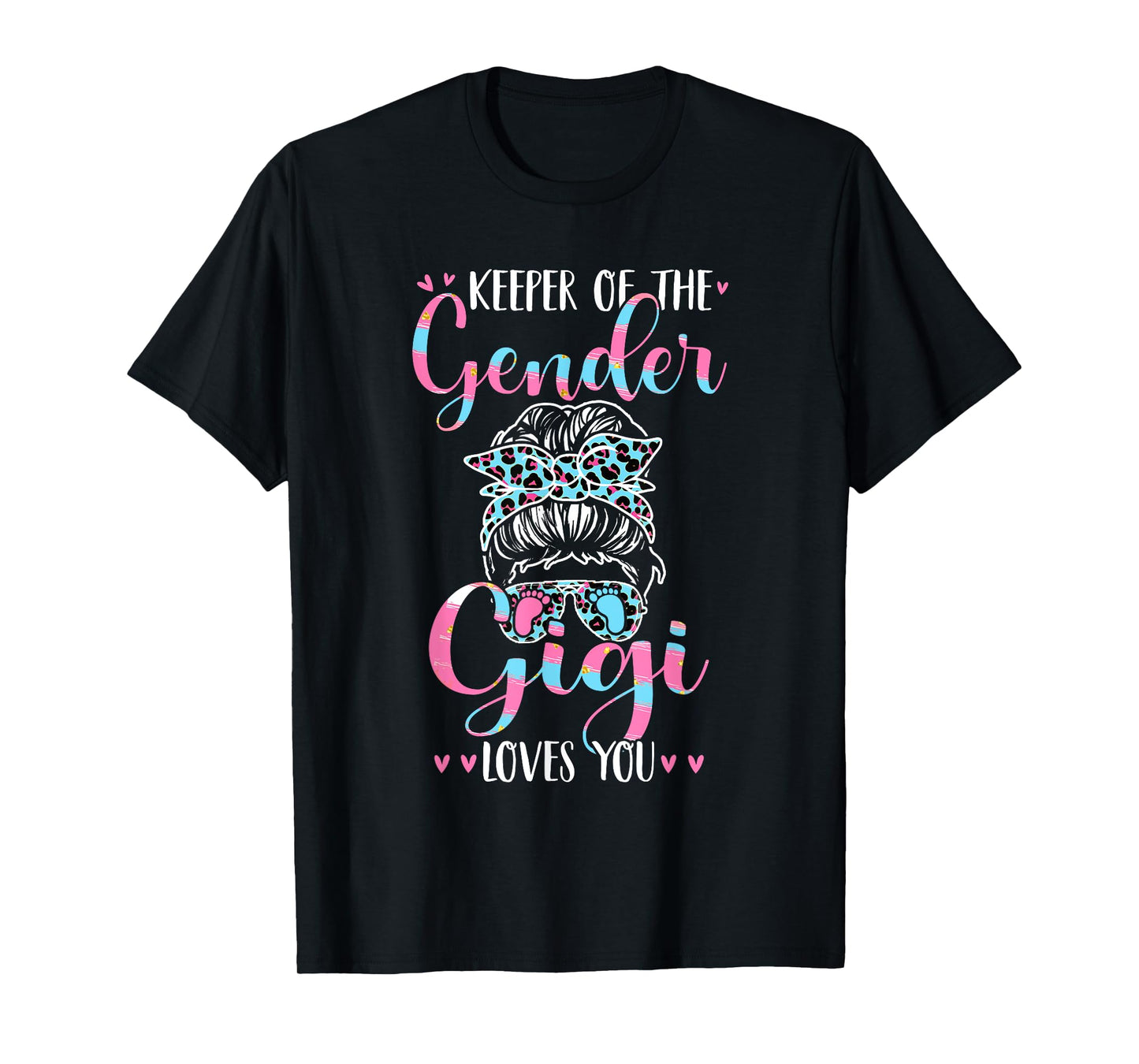 Keeper of the Gender Gigi Loves You Cute Women Gender Reveal T-Shirt