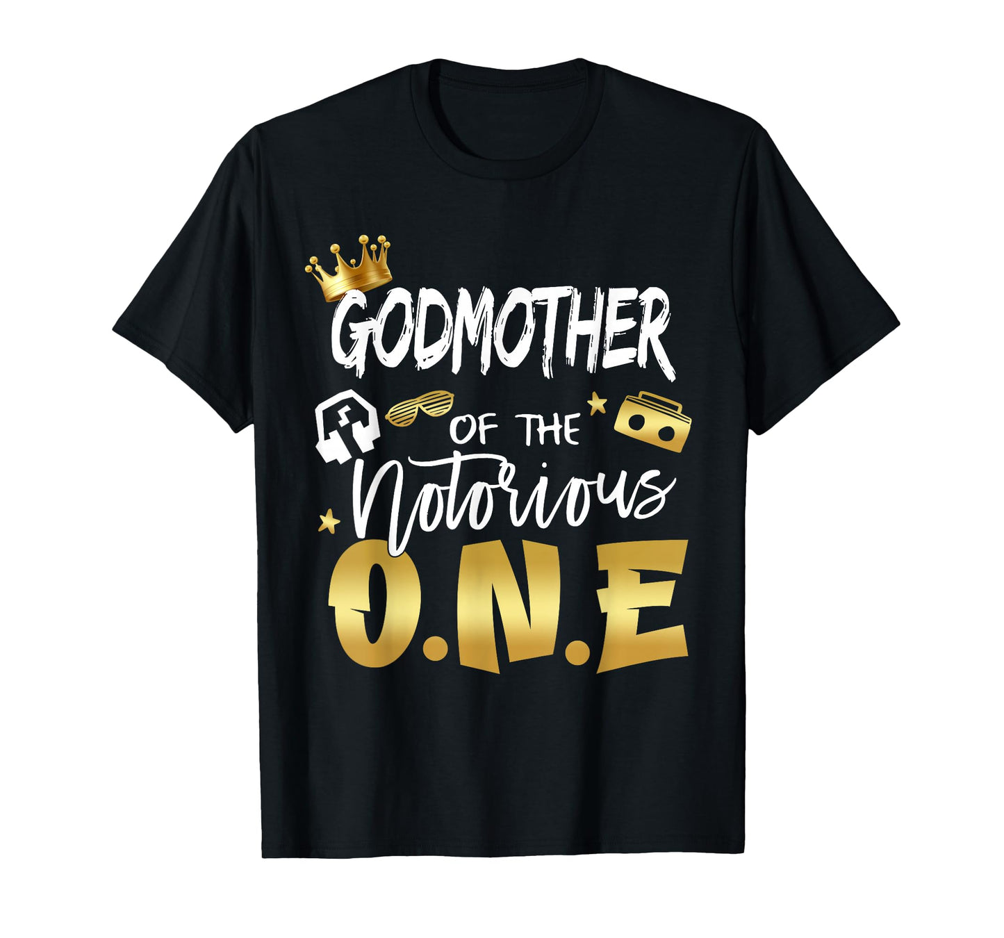 Godmother Of The Notorious One Old School 1st Birthday T-Shirt