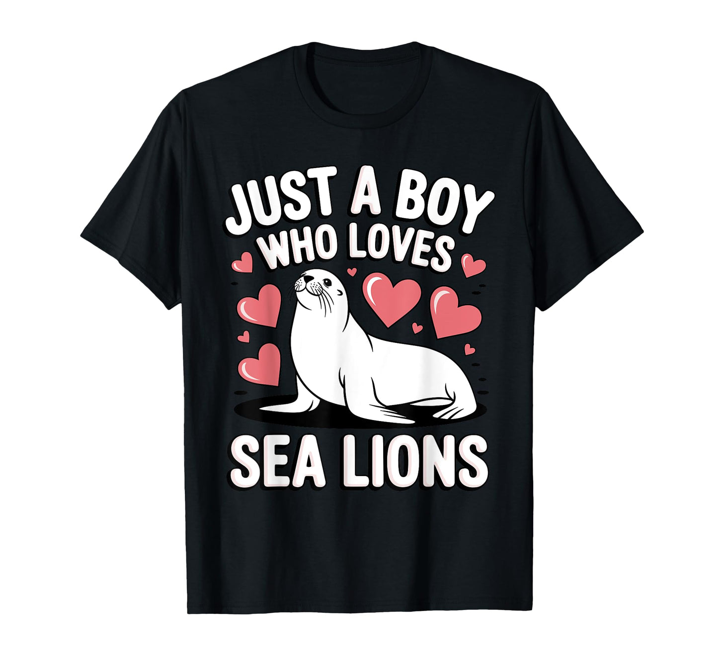 Cool Sea Lion Art For Men Boys Dad Sea Lion Lover Sea Lion T-Shirt