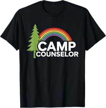 Summer Camp Counselor Campground Crew Staff Teacher Camping T-Shirt