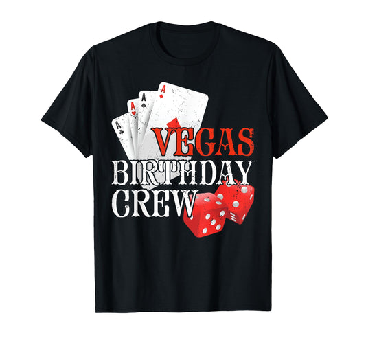 Casino Themed Vegas Birthday Crew Fun T-Shirt