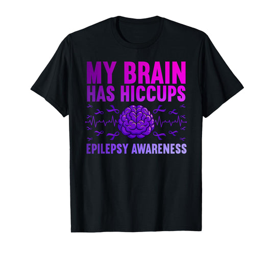 Cool Epilepsy Art For Men Women Seizure Epilepsy Awareness T-Shirt