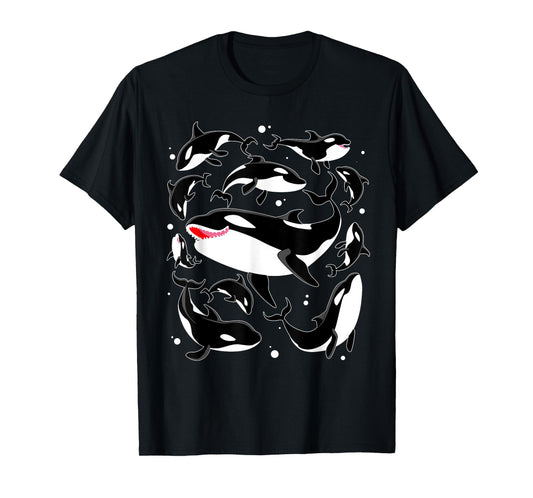 Cool Orca Art For Men Women Kids Killer Whale Orca Lover T-Shirt