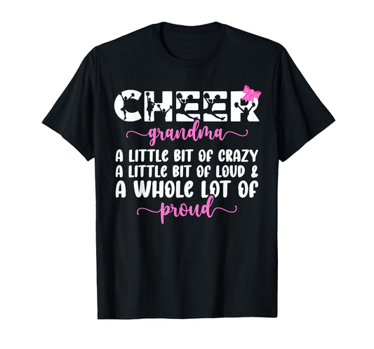 Cheer Grandma Proud Grandma Of A Cheerleader Grandma T-Shirt