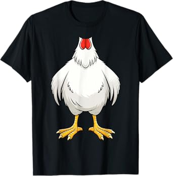 Chicken Shirt Adult Kids Men Women Chicken Hen Body Costume T-Shirt