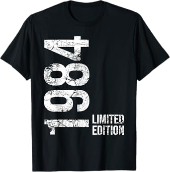 41st Birthday 41 Years Old Man Woman Vintage 1984 T-Shirt