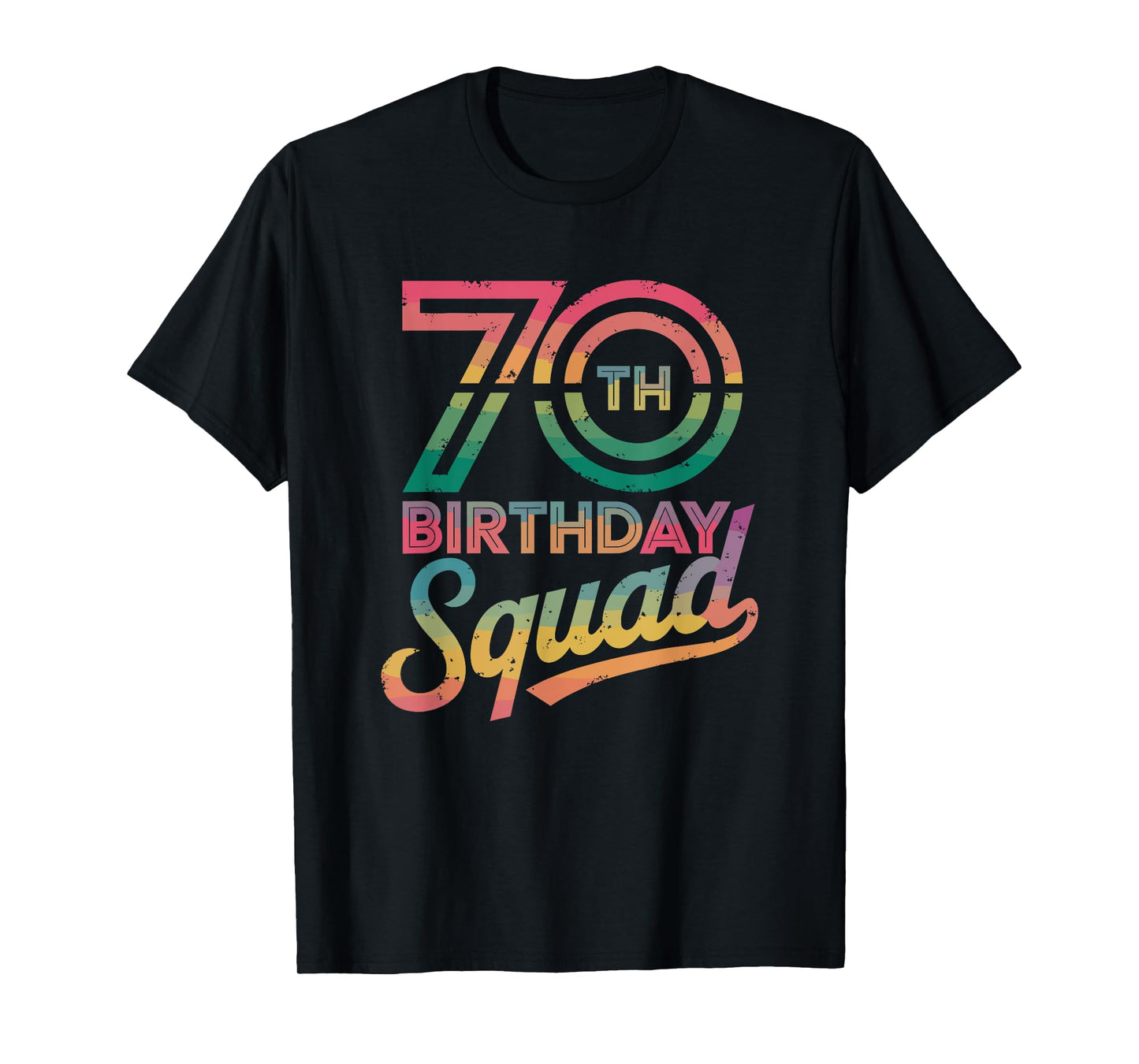 70th Birthday Squad, 70th Bday Crew T-Shirt