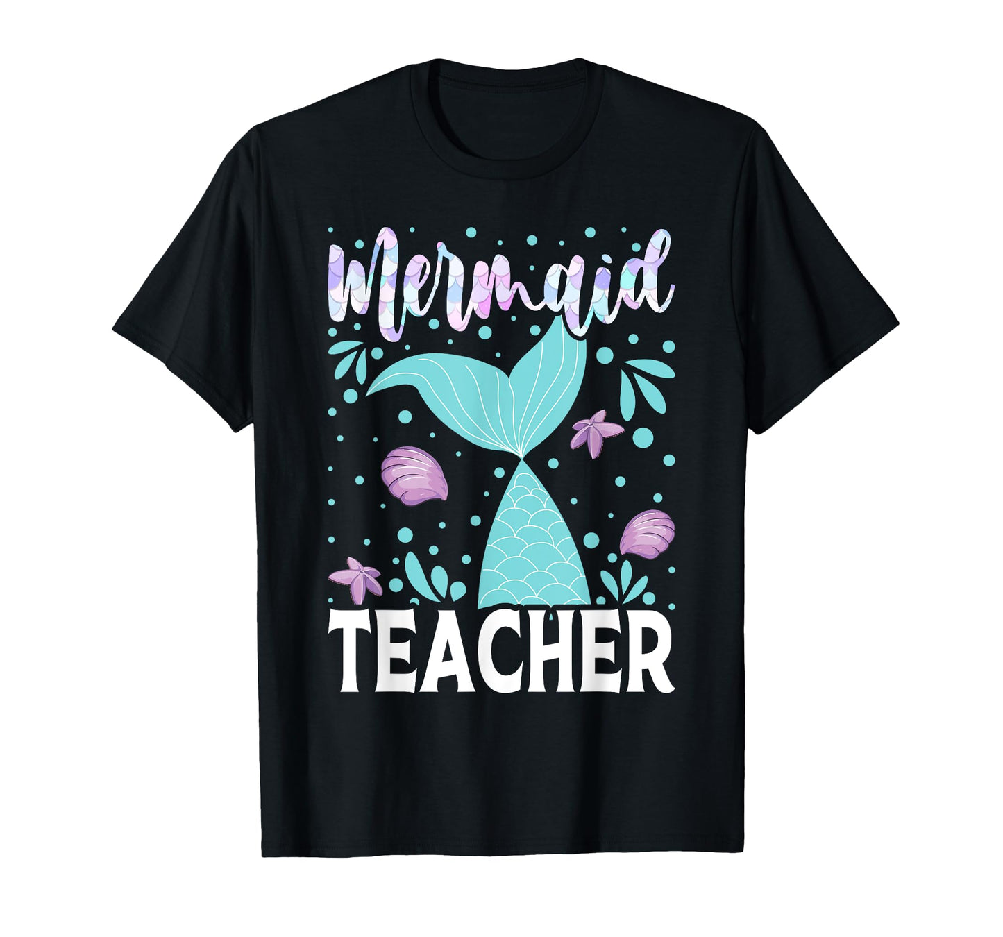 Mermaid Teacher Cute Back To School Student T-Shirt