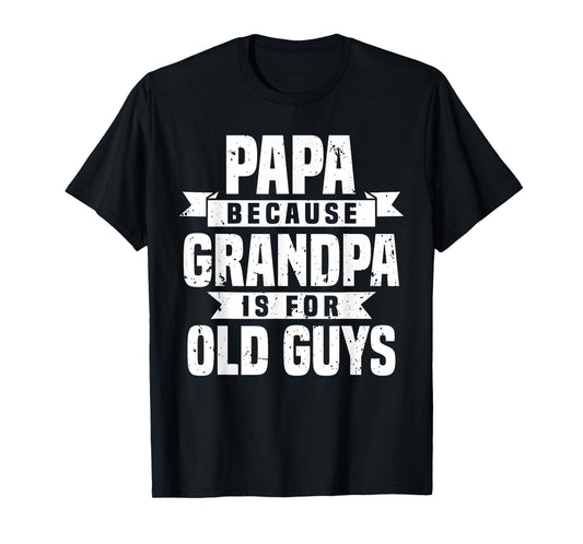 Funny Papa Art For Grandpa Men Dad Grandfather Father's Day T-Shirt