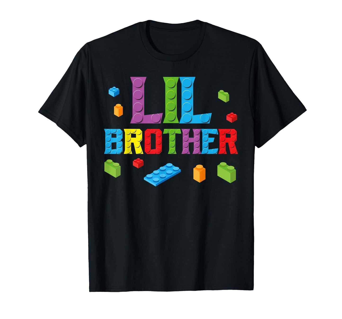 Lil Brother Master Builder Building Bricks Blocks Family Set T-Shirt