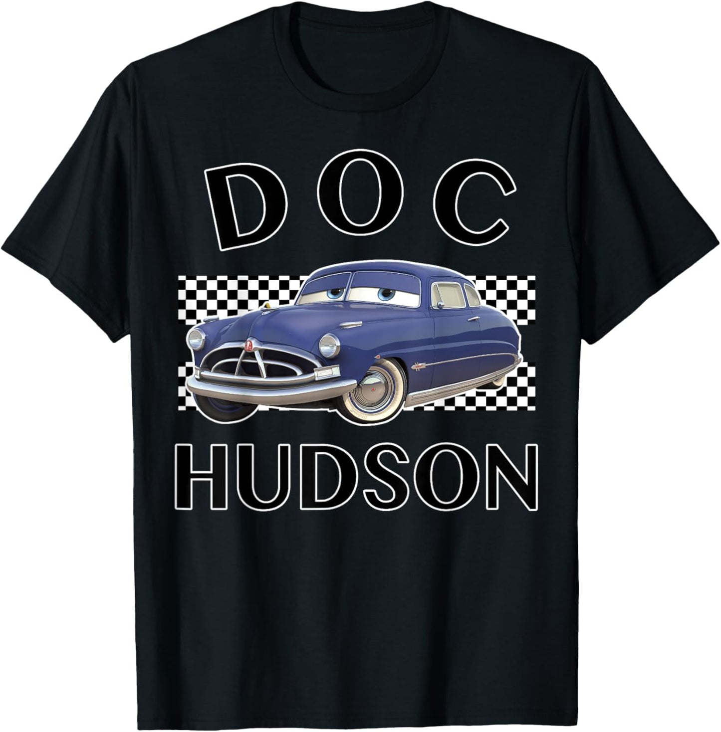 Disney Pixar Cars Doc Hudson Vintage Race Stripe Logo T-Shirt