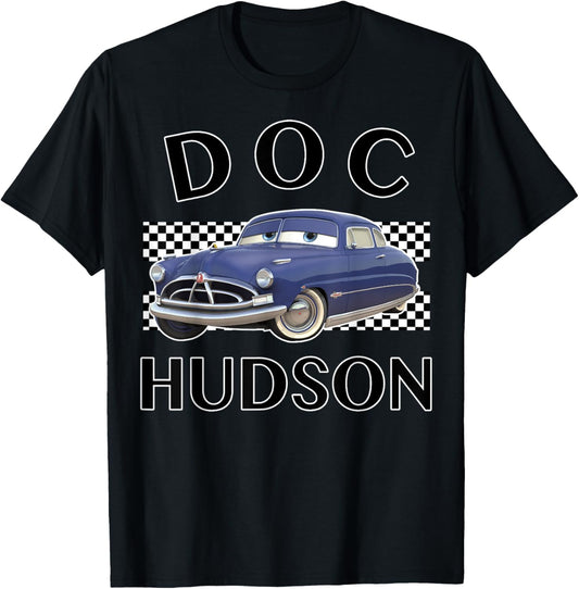 Disney Pixar Cars Doc Hudson Vintage Race Stripe Logo T-Shirt