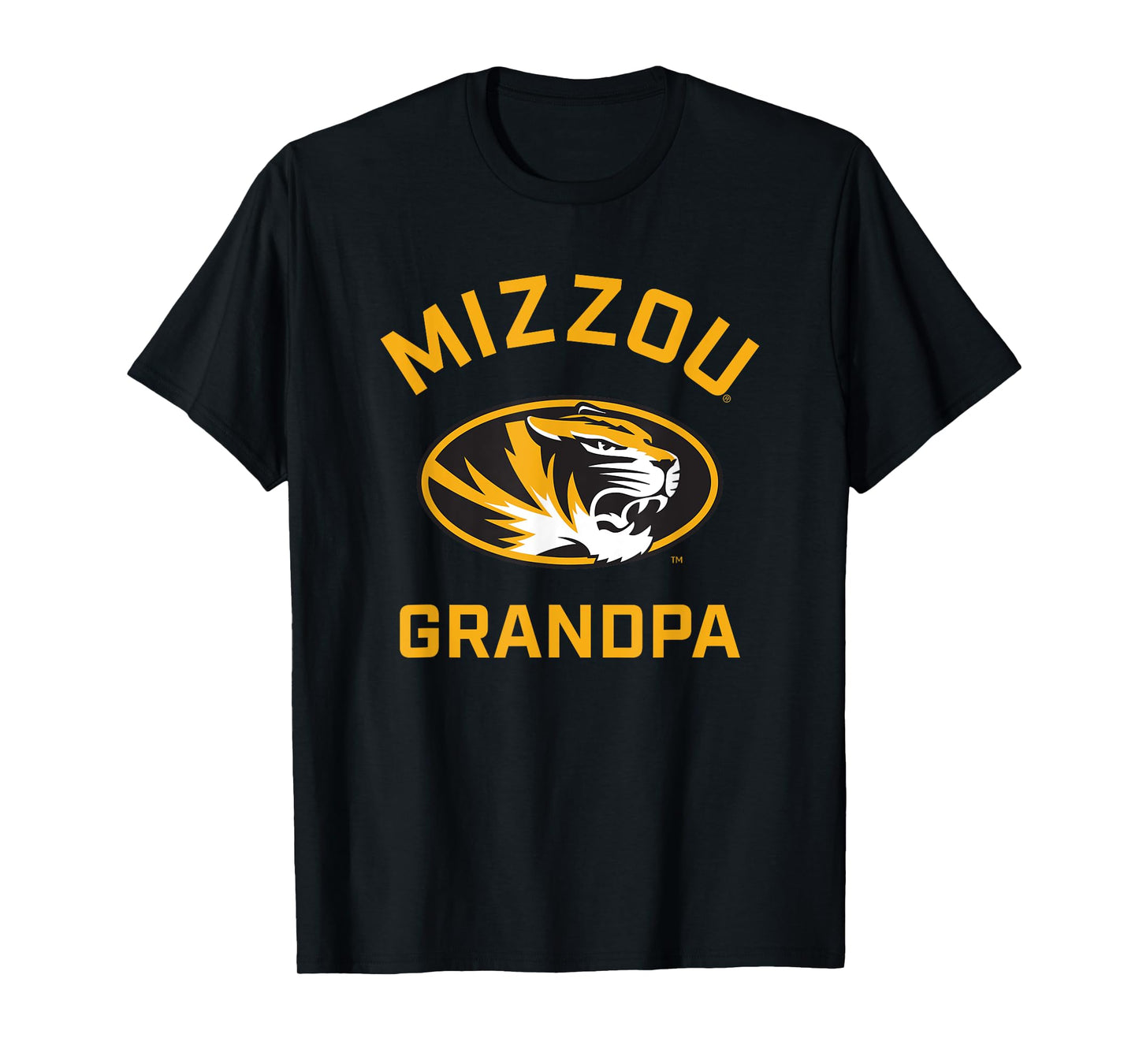University of Missouri Mizzou Tigers Arched Grandpa T-Shirt