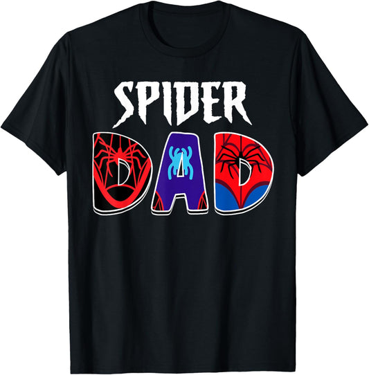 Mens Spider Dad Design Father's Day Matching Family Birthday T-Shirt