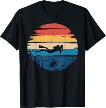 Best Scuba Diving Art For Men Women Scuba Dive Scuba Diver T-Shirt