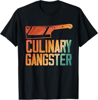 Funny Chef Art Men Women Restaurant Kitchen Food Cooking T-Shirt