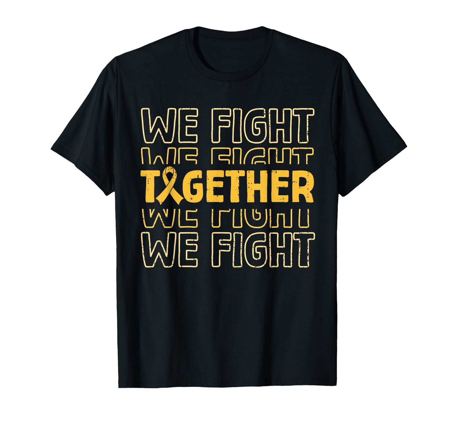 Fight Childhood Cancer Awareness Gold Ribbon Support Squad T-Shirt