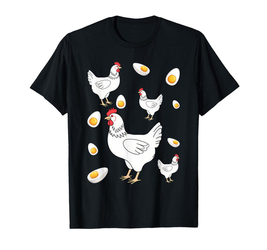 Chickens Lover Gift Co. Roseanne Chicken Retro Graphic T-Shirt, Unisex-Adults & Kids, Black, Small, Short Sleeve, T-Shirt