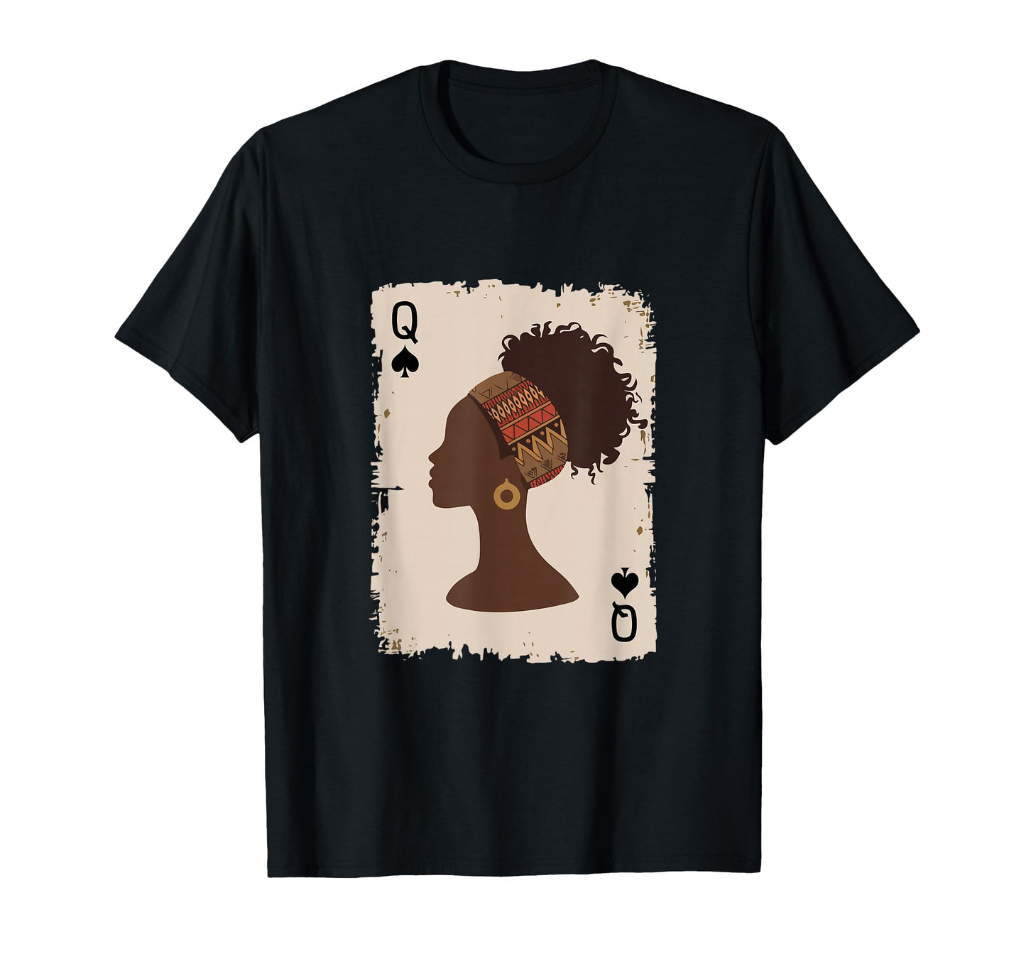 Black Queen Afro Dope Proud Melanin African American Woman T-Shirt