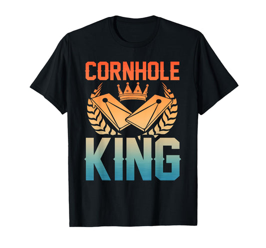 Cool Cornhole Art For Men Dad Boys Corn Hole Player Cornhole T-Shirt