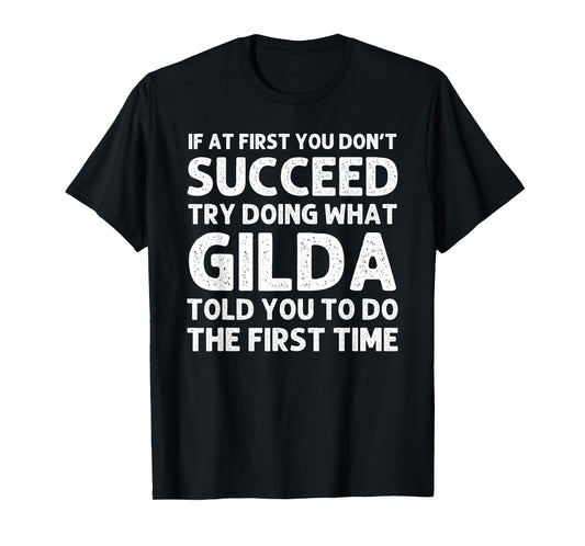 GILDA Name Personalized Birthday Funny Christmas Joke T-Shirt