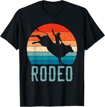 Vintage Rodeo Bull Riding Cowboy Bull Rider Apparel T-Shirt